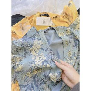 VÁY HOA VOAN TƠ BÈO VẠT CHÉO 2M CHO NỮ-9