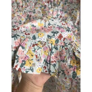 Thanh lý váy hoa nhí cổ tim, dây thắt eo, dáng ngắn đuôi cá nhỏ-6