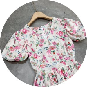 Váy Maxi Hoa Thô Đũi Tay 2 Lớp Siêu Xinh Có Ảnh Thật Kèm Video-7