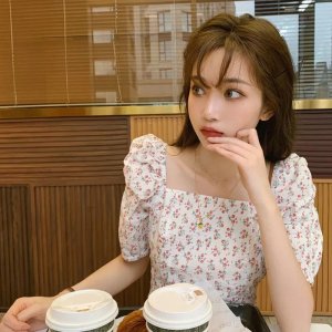 Váy Hoa Nhí Trắng ⚡️ẢNH THẬT⚡️Đầm Cotton Dáng Xinh Chào Hè-9