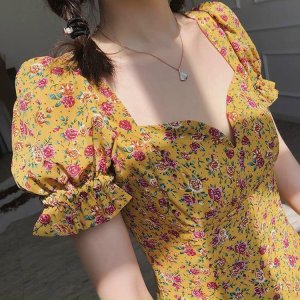 VÁY VOAN HOA NHÍ 3 màu siêu sang,dễ mặc đi chơi đi tiệc( tuyển sỉ, ctv toàn quốc)-4