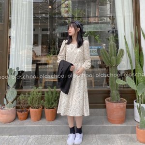 VÁY HOA CỎ VINTAGE DÁNG DÀI (ảnh thật/sẵn)-2