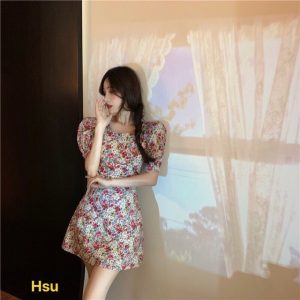 Váy hoa nơ lưng HSU1-2