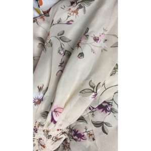 Váy Hoa ulzzang dáng dài cúc bọc voan tơ Quảng Châu Đầm hoa nhí vintage dáng dài Juka Shop-9