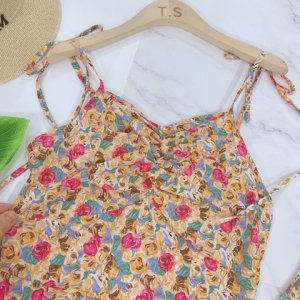 VÁY 2 DÂY HOA NHÍ DÚM NGỰC SIÊU HOT ( HÌNH THẬT) DK38-7