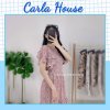 Váy hoa nhí tay cánh tiên đuôi cá vintage CARLA V14-1