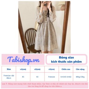 Đầm hoa nhí vintage cho nữ bánh bèo váy nữ dài tay phong cách tiểu thư ulzzang Hàn quốc xinh xắn-2