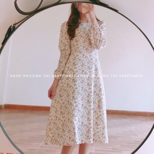 [VIDEO] Váy hoa nhí vintage - đầm hoa cỏ-9