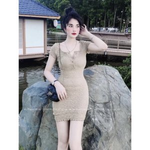 [Siêu Hot] Váy Body Xốp Nhăn Tay Cộc Sexy 4 Màu Có Ảnh Thật Kèm Video-3