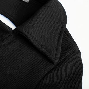 Đầm body thun ôm dáng TOPTIFY tay ngắn cổ Polo khoét lưng co giãn tốt Tropical Bliss Dress DT12-8