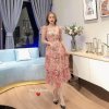 🌈 VÁY TƠ HOA TẦNG MAXI ĐỆM NGỰC - ảnh thật📣-1