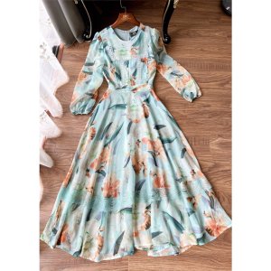 Váy hoa tay dài V2091 - DOLCE VIVA COLLECTION-6