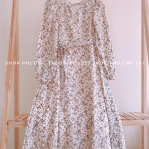 [VIDEO] Váy hoa nhí vintage - đầm hoa cỏ-4