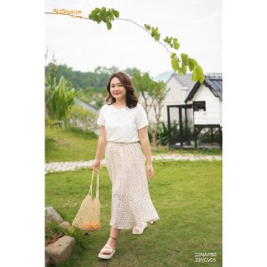 Chân váy voan hoa 2 tầng BIGSIZE (55kg đến 95kg) - 22YCV05 - [BU Bigsize Young]-8