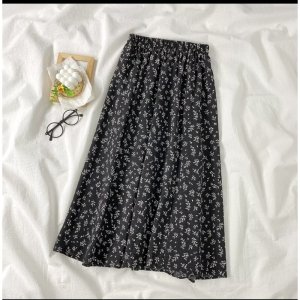 66HOAN15K9H_Hoàn 15k đơn 99k_chân váy hoa nhí, dáng xoè 2 màu đen trắng-5