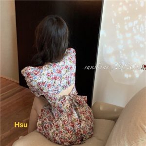 Váy hoa nơ lưng HSU1-1