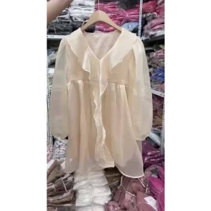 Váy Babydoll Xước Tơ Loại 1 2 Màu Siêu Xinh Có Ảnh Thật Kèm Video-4