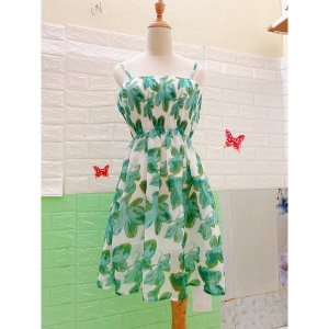 Đầm hoa đẹp ❤️FREESHIP❤️ Váy hoa 2 dây hàng Quảng Châu có sẵn-6