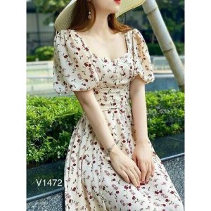 Váy hoa nhí Vintage siêu xinh phong cách-3