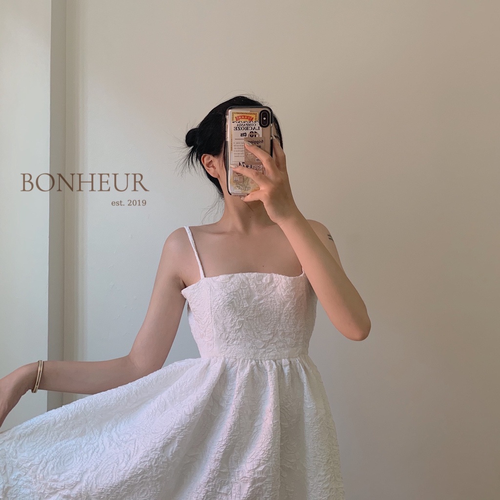 Váy hở lưng buộc dây quyến rũ trendy phong cách tiểu thư TẶNG KÈM DÁN NGỰC Katie Dress-4