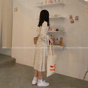 VÁY HOA CỎ VINTAGE DÁNG DÀI (ảnh thật/sẵn)-4