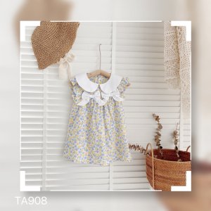 Váy hoa nơ ngực cho bé gái BG04-8