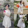 [Mã 55FASHIONSALE giảm 12% đơn 99K] ❌ ĐẦM - VÁY CỔ YẾM IN HOA OVANGA 🌷-1