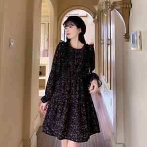 [Mã 55FASHIONSALE giảm 12% đơn 99K] Đầm - váy hoa nhí bèo cổ-7