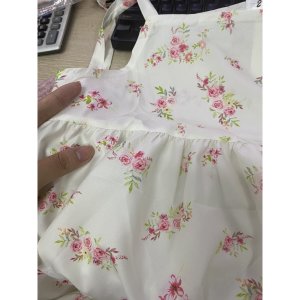 Đầm 2 Dây Nơ Hoa Nhí Hồng PEONYB Nữ [FREESHIP] 🌸 Váy midi dáng suông mặc đi biển bánh bèo tiểu thư hàn quốc Ulzzang 🌸-7