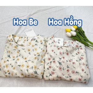 Đầm trắng hoa nhí cỏ 4 lá may mắn body cổ cúc dọc tay ngắn ulzzang , Váy nữ vintage thiết kế dự tiệc-9