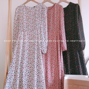 [VIDEO] Váy hoa nhí vintage - đầm hoa cỏ-3