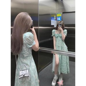 Đầm Midi Trễ Vai In Hoa Thời Trang Mùa Hè Hàng Mới Ngọt Ngào Cho Nữ-7