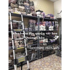 Váy Hoa ulzzang dáng dài cúc bọc voan tơ Quảng Châu Đầm hoa nhí vintage dáng dài-3