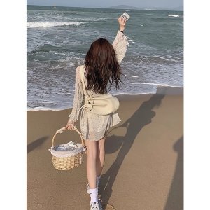 [Mã 55FASHIONSALE giảm 12% đơn 99K] Váy hoa nhí tím kèm corset siêu xinh-5