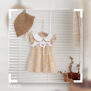 Váy hoa nơ ngực cho bé gái BG04-5