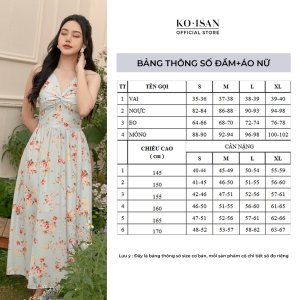 [Mã BMLTA50 giảm 50K đơn 99K] Váy maxi 2 dây dáng dài đi biển hoạ tiết hoa nhí KOISAN 21056508-2