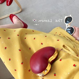 Xiaozhainv (3C) Váy Hoa Tay Ngắn Cổ Chữ V Size M-4Xl-8