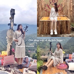 [Ảnh thật/Video Váy hoa nhí babydoll dáng dài thục nư Đầm hoa vintage ulzzang-6