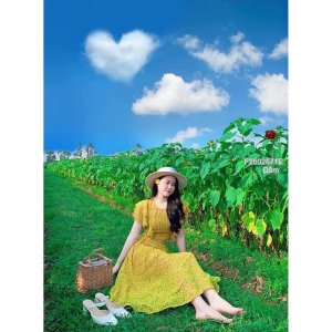 Váy Maxi Hoa bèo Xếp li trước nhiều màu-5