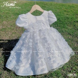 Váy Công Chúa Hoa 3D Cho Bé Gái HM21 HAMI PRINCESS ❤️ Tặng Kèm Phụ Kiện-2