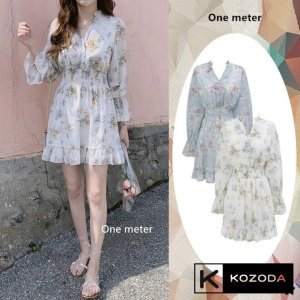 Váy Hoa Nhí Đầm Voan Dáng Dài đẹp dễ thương dáng xòe có lớp lót Quảng Châu kozoda d14-8