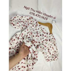 Váy hoa nhí Vintage siêu xinh phong cách-4