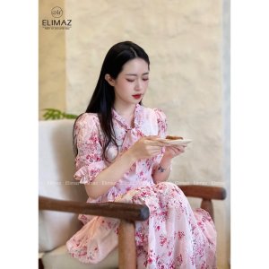 Váy nữ công sở Elimaz đuôi cá 2 lớp hoa nhí EV22.017-5