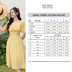 [Mã BMLTA50 giảm 50K đơn 99K] Váy hoa nhí vintage dáng dài thiết kế tay phồng nữ tính KOISAN 21056689-2