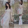 [Mã 55FASHIONSALE giảm 12% đơn 99K] ] 🌷 VÁY HOA NHÍ XẺ TÀ ❌ ĐẦM HOA NHÍ DÁNG DÀI XẺ TÀ ĐẸP 🌷-1