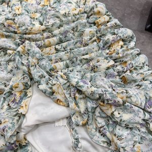 Váy Hoa Xanh Đuôi Cá Hot Hit Có Ảnh Thật Kèm Video-9