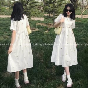 [Mã 255FASHIONSALE giảm 100% đơn 150K] [VIDEO Unbox] VÁY BABYDOLL HOA TAY NGẮN (ảnh thật)-4