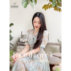 Váy nữ công sở Elimaz đuôi cá 2 lớp hoa nhí EV22.017-9