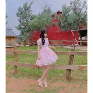 [Mã 55FASHIONSALE giảm 12% đơn 99K] ❌ ĐẦM - VÁY CỔ YẾM IN HOA OVANGA 🌷-8