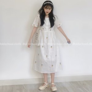 [Mã 255FASHIONSALE giảm 100% đơn 150K] [VIDEO Unbox] VÁY BABYDOLL HOA TAY NGẮN (ảnh thật)-7